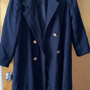 Ankle length wool coat